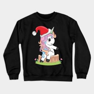 Christmas Present Unicorn X-MAS Christmas Crewneck Sweatshirt